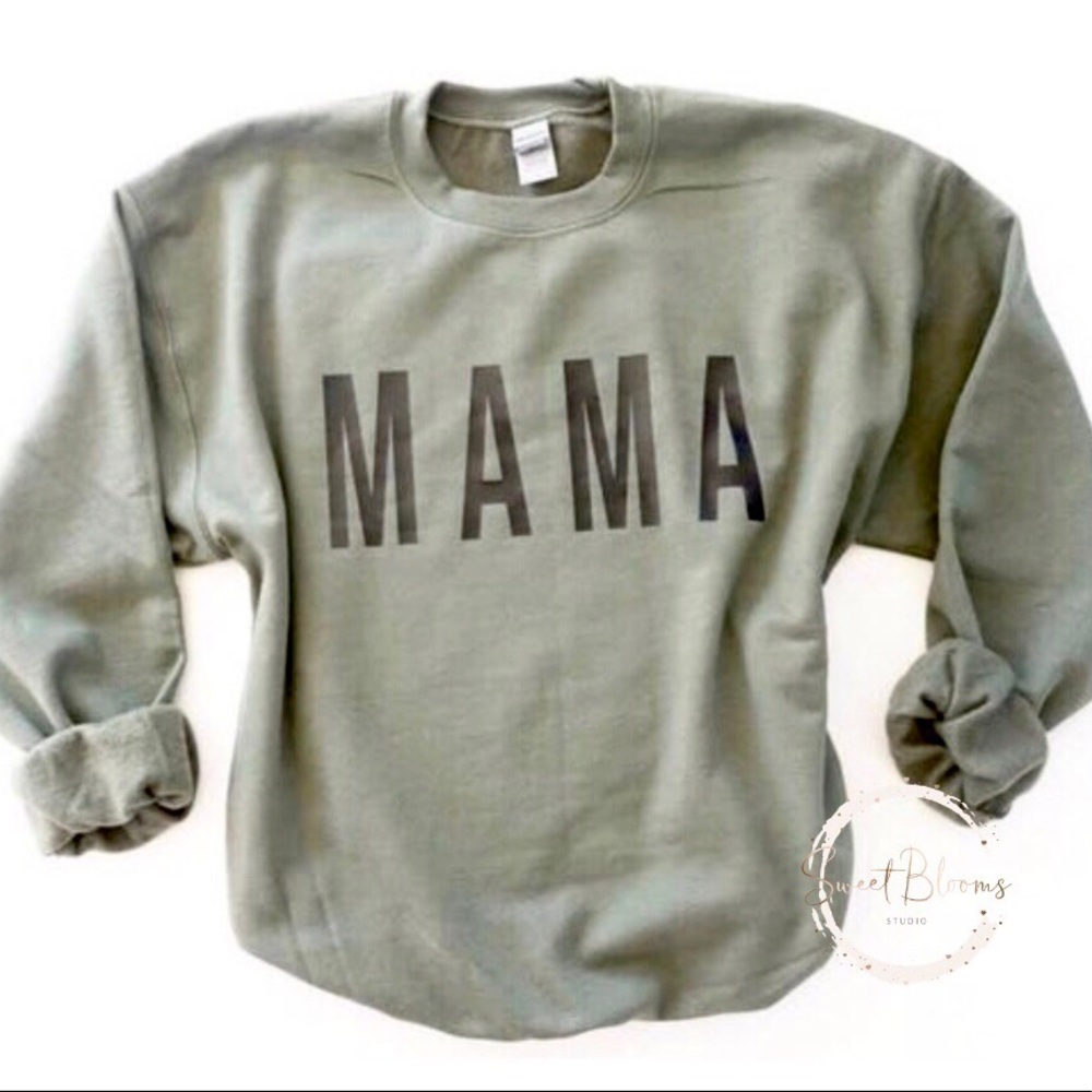 Military Green “MAMA” Sweatshirt